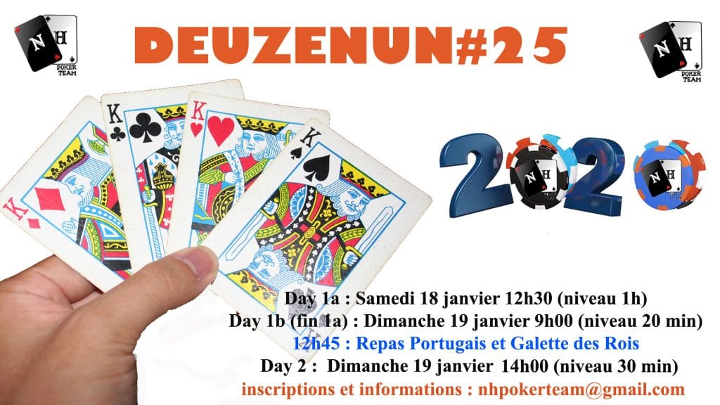 Deuzenun, Deuzenun#25, tournoi poker, NH Poker Team, poker saint-quentin-en-yvelines, poker, tournoi NH