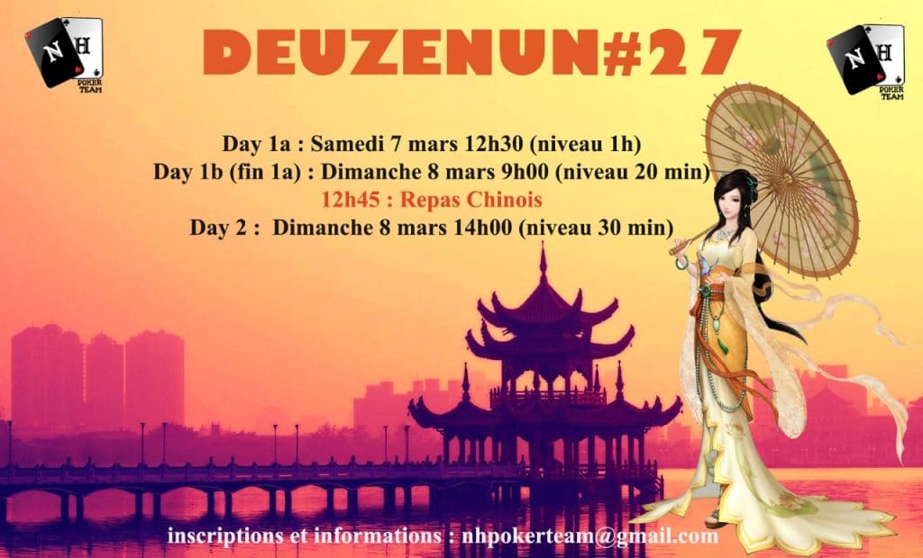 Deuzenun, Deuzenun#26, tournoi poker, NH Poker Team, poker saint-quentin-en-yvelines, poker, tournoi NH
